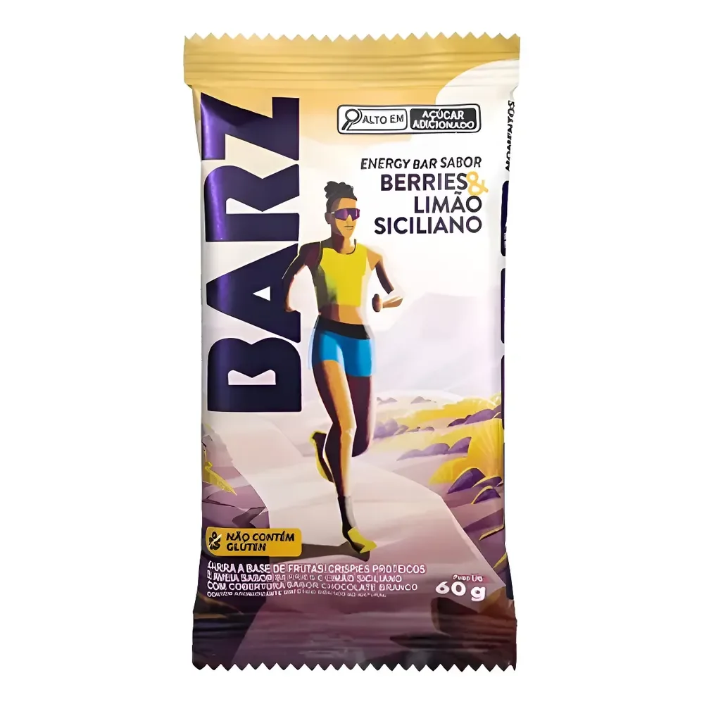 Barz Energy Bar Z2 Com 10un Berries & Limão Siciliano Berries & Limão Siciliano
