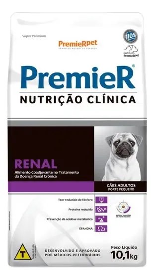 Ração Premier Nutrição Clínica Renal Cães Porte Pequeno 10kg