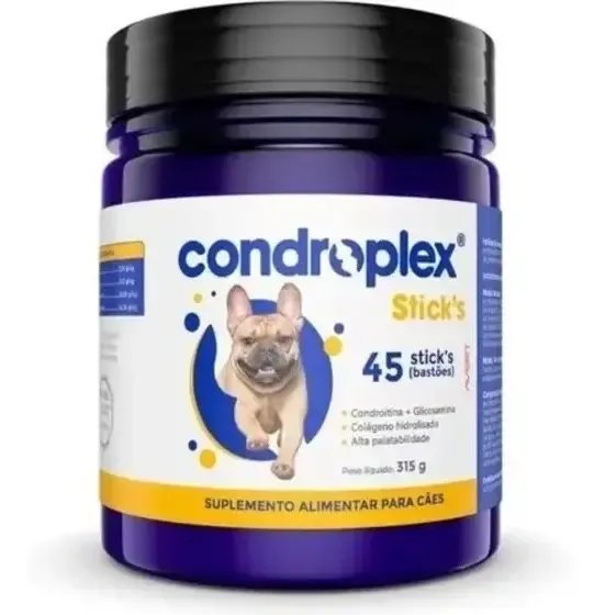 Condroplex Sticks 315g Articulação Avert C/ 45 Bastões