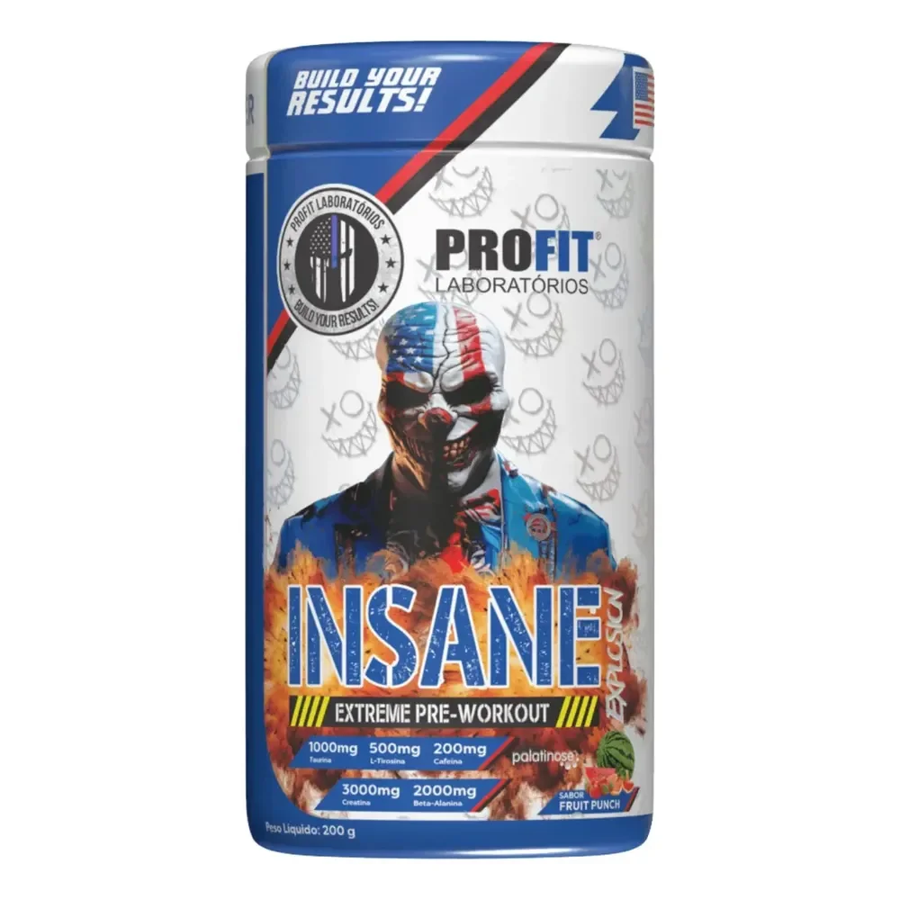 Pré Treino Insane Explosion 200g - Profit Sabor Uva