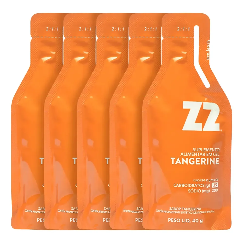 Energy Gel Z2 Tangerine Box 10 Unidades Sachê 40g Tangerine