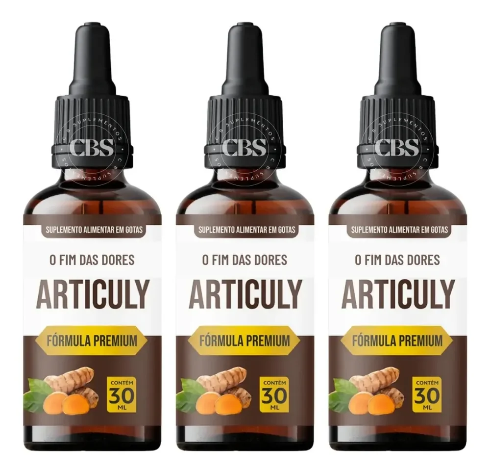 3x Articuly 30ml Suplemento Em Gotas Para Mobilidade Total Envio Em 24 Horas