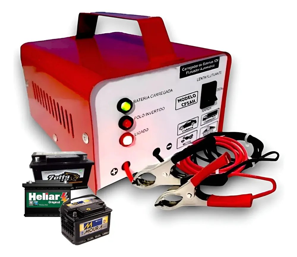 Carregador De Bateria 12v Até 300amperes Cf5 Inteligente