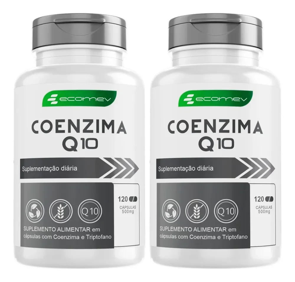 2un Coenzima Q10 Ubiquinol Puro 240cáps 4 Meses Ecomev Sabor Cápsulas