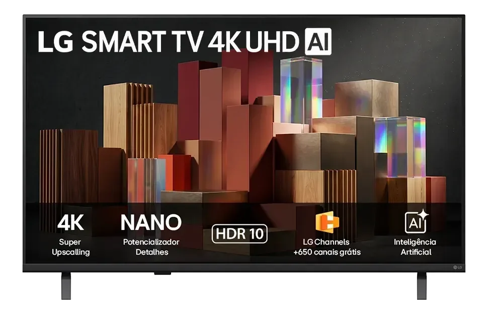 Smart TV LG 65'' 4K Ultra HD NANO AI Magic Webos 26 65UN85C HDR10 Bluetooth Wi-Fi Google Cast
