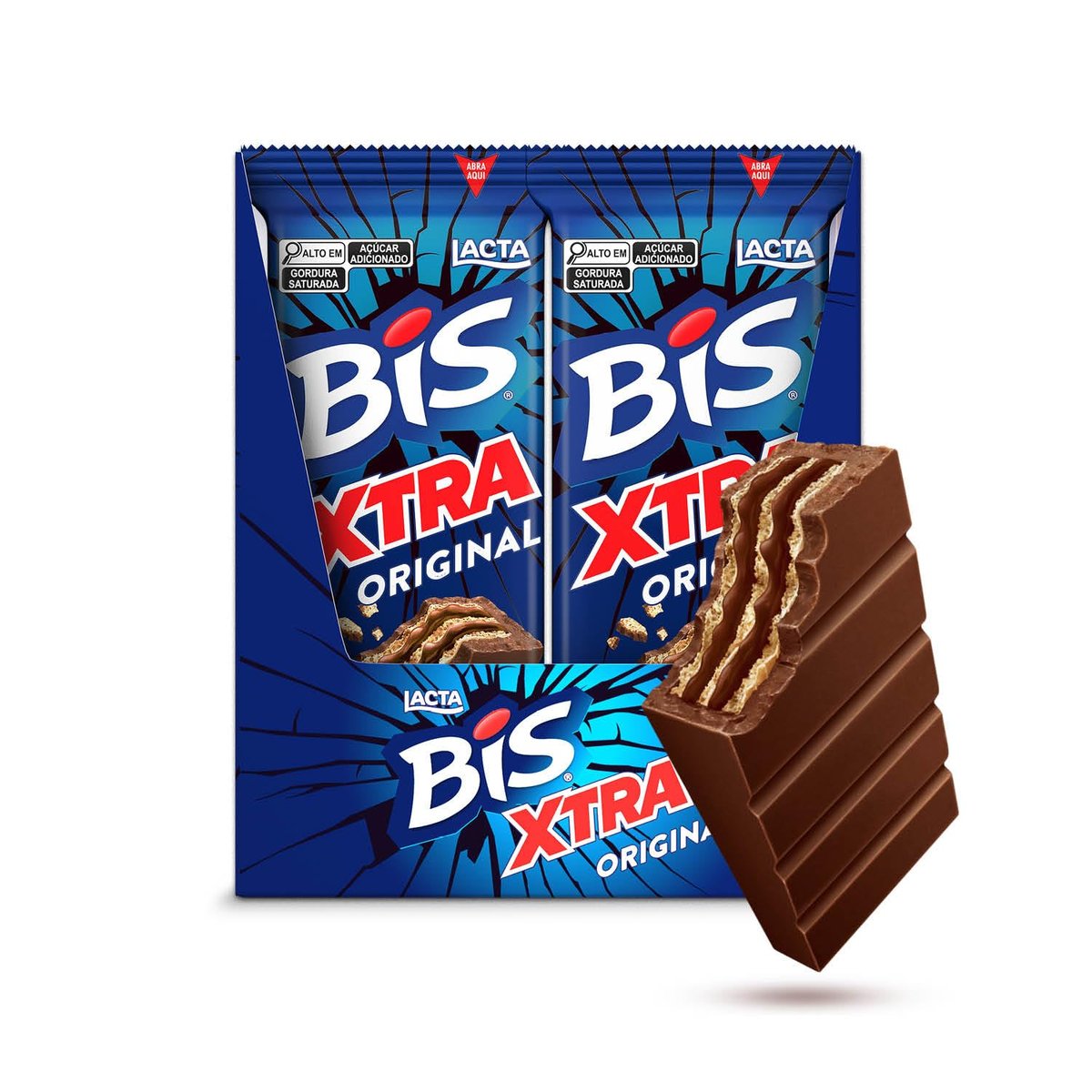 Chocolate Bis Xtra ao Leite - Display com 24 unidades de 45g