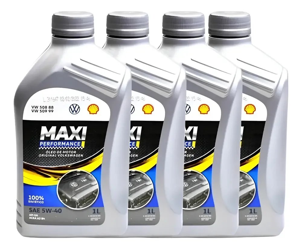 Kit 4L De Óleo Motor 5w40 100% Sintético Original Volkswagen