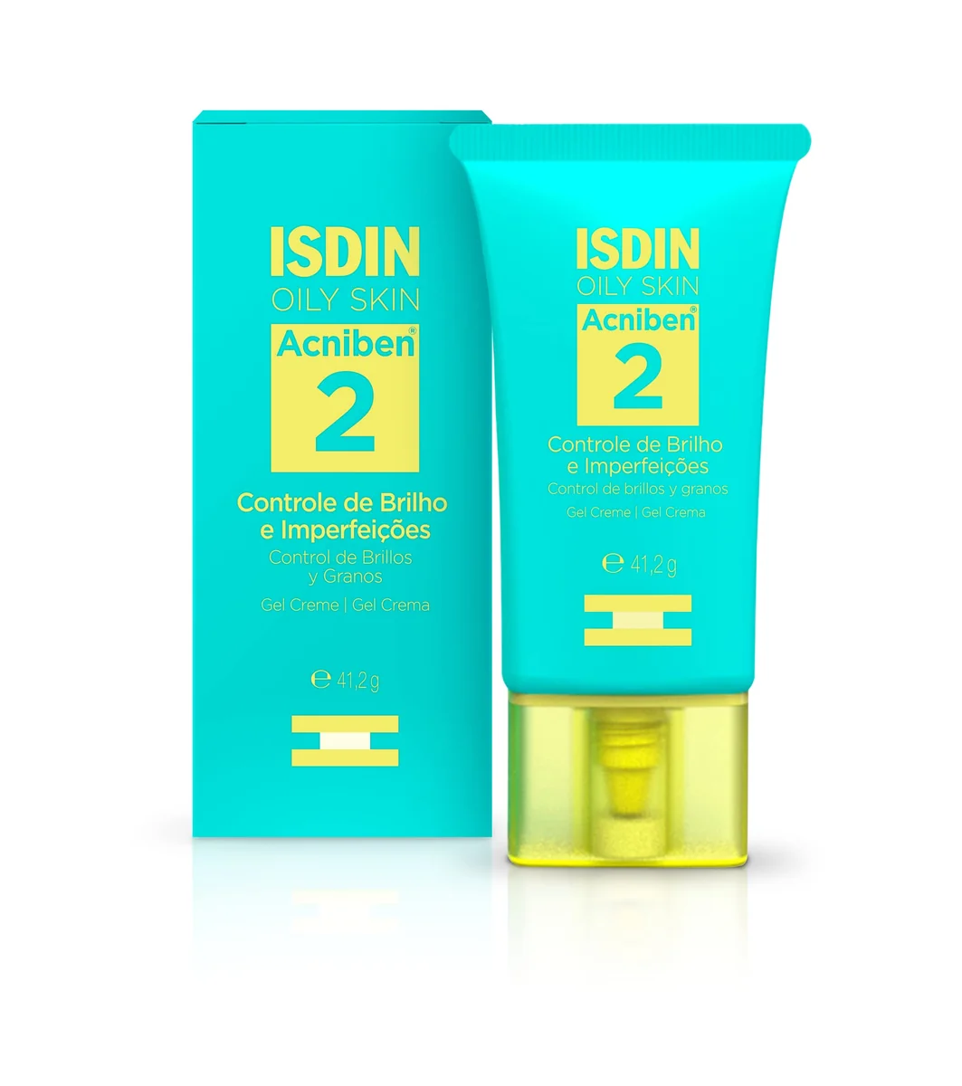 ISDIN Acniben Gel Creme Hidratante Facial Controle de Brilho e Imperfeições - 41,2g
