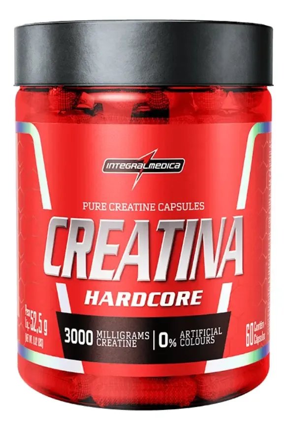 Creatina 100% Pura 60 Cápsulas Integralmédica Sem Sabor