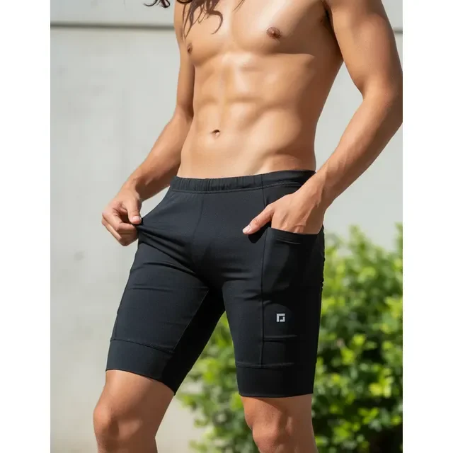 Shorts De Compressão P/ Corrida Masculino C/ Bolsos Laterais - P ao EXG