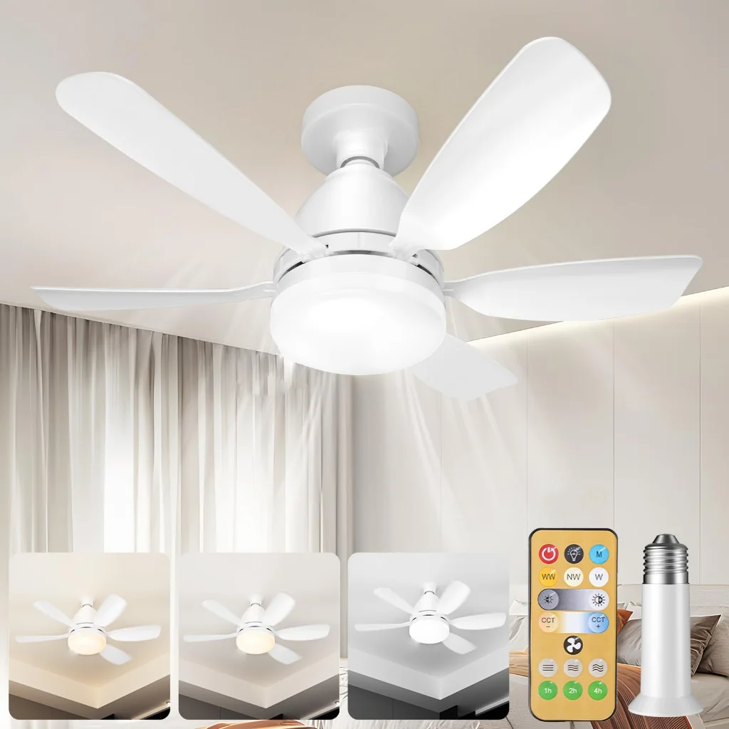 Ventilador com Luminária Mais Vendido com Conforto bivolt + controle remoto