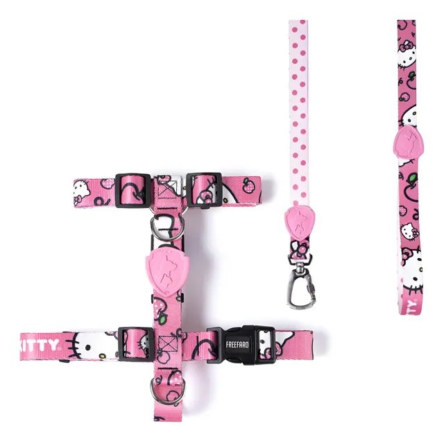 Kit Peitoral Cães Hello Kit H Guia Freefaro Buldogue Golden