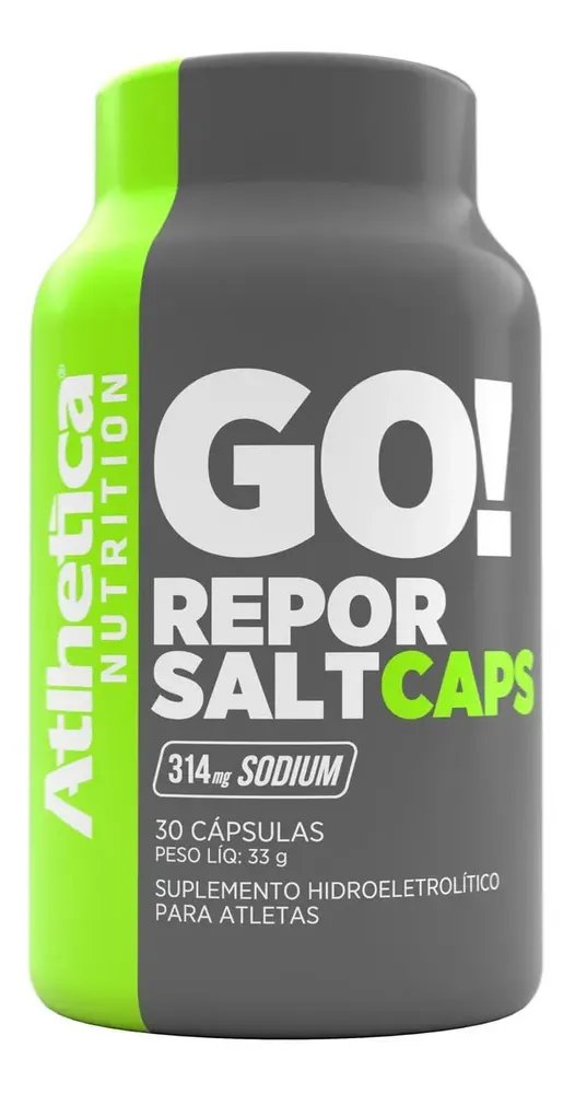Aminoácido/Proteína Atlhetica Nutrition GO! Repor Salt Caps em cápsula Sem sabor de 30 un