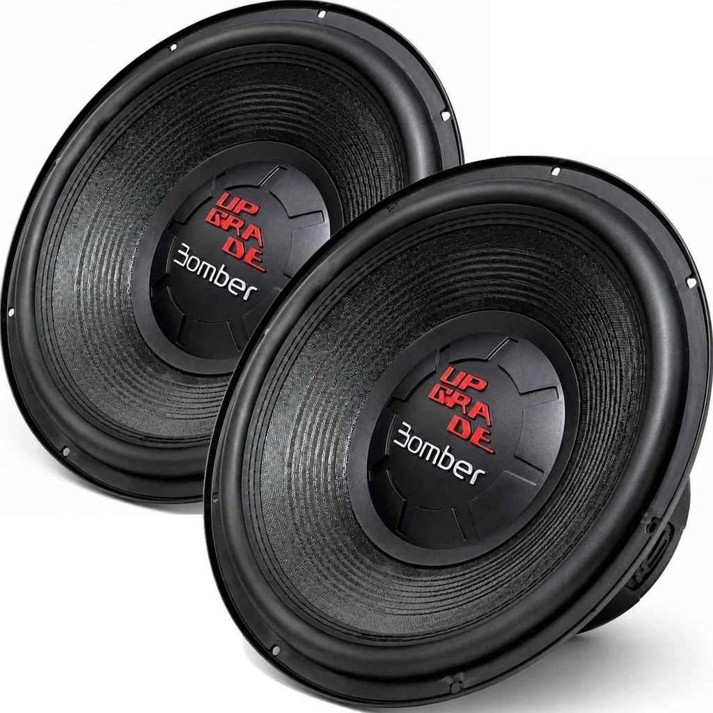 Kit 2 Subwoofer 12 Bomber Upgrade 400w RMS 4 Ohms Bobina Simples