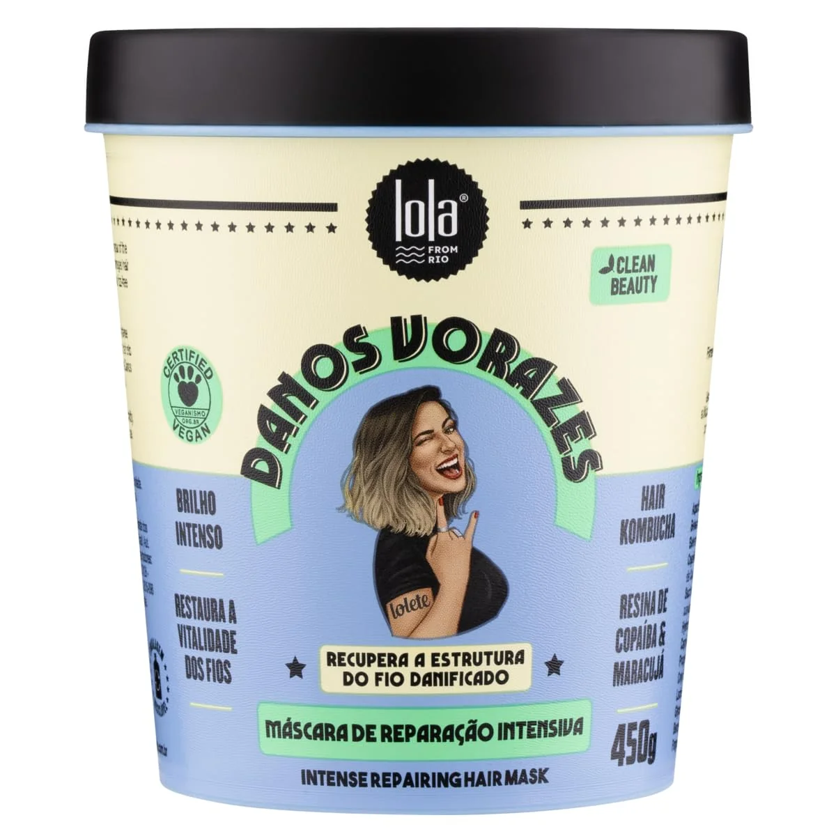 Danos Vorazes Máscara de Tratamento 450g , Lola Cosmetics