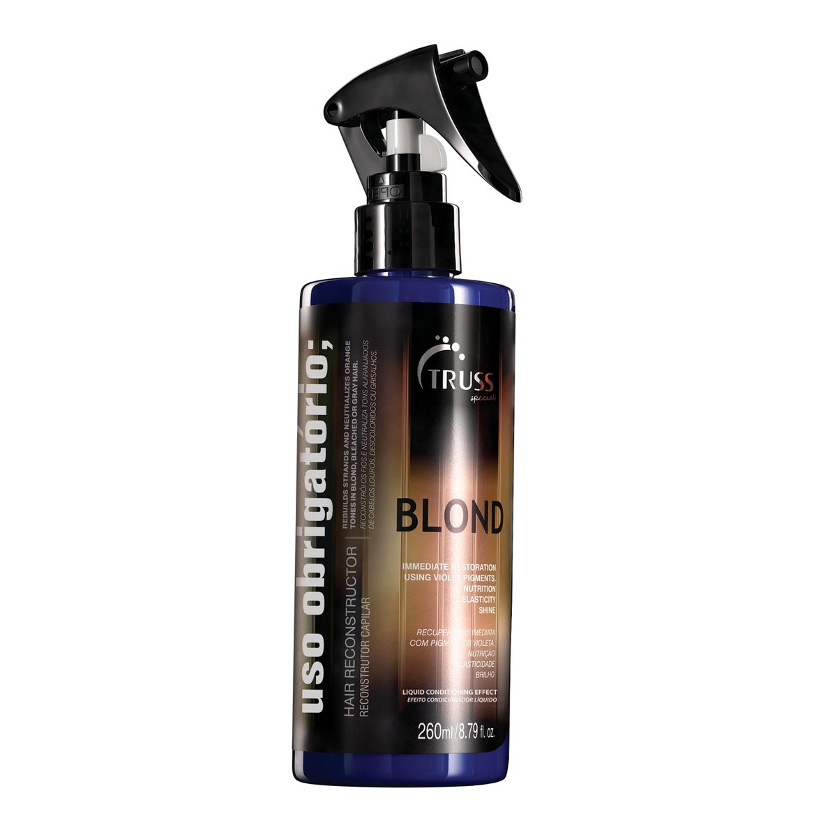 Truss Reconstrutor Capilar Blond Uso Obrigatório | Neutraliza Amarelado e Fortalece Cabelos Loiros | 260ml