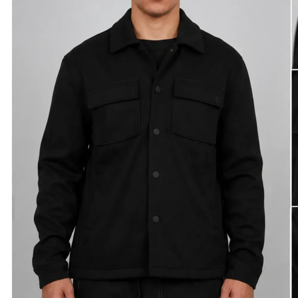 Jaqueta Masculina Bomber Texturizada Premium Com Botões Preto Gg