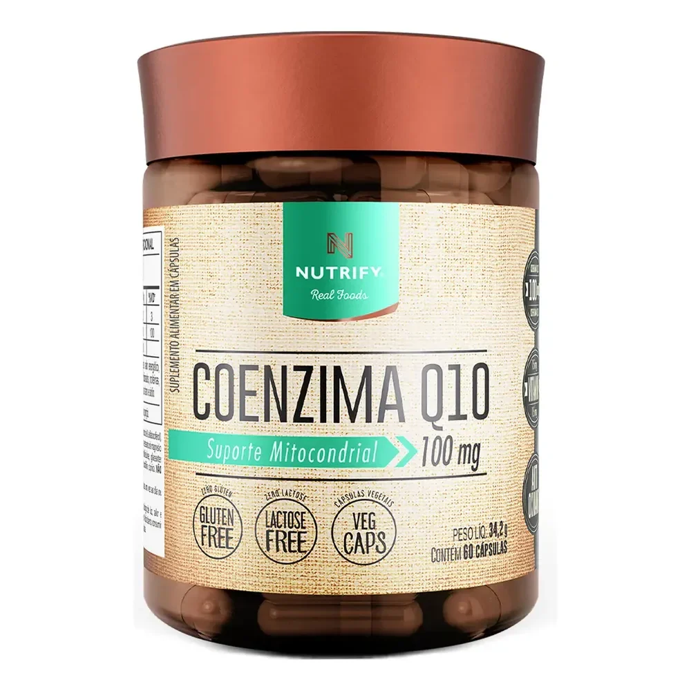 Coenzima Q10 100mg 60 Cápsulas Nutrify Sem Sabor Sem Sabor