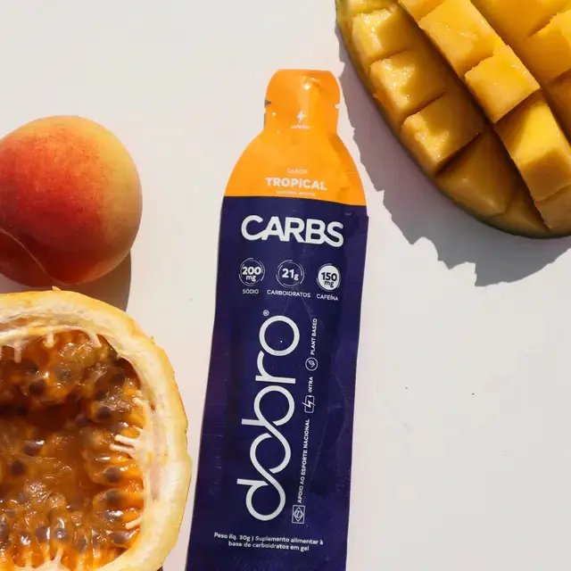 Carbs Gel Com Cafeina 10un De 30g - Dobro Sabor Tropical
