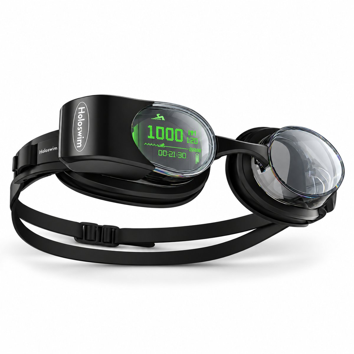Oculos De Natação Inteligente Holoswim 2 Pro cor preto