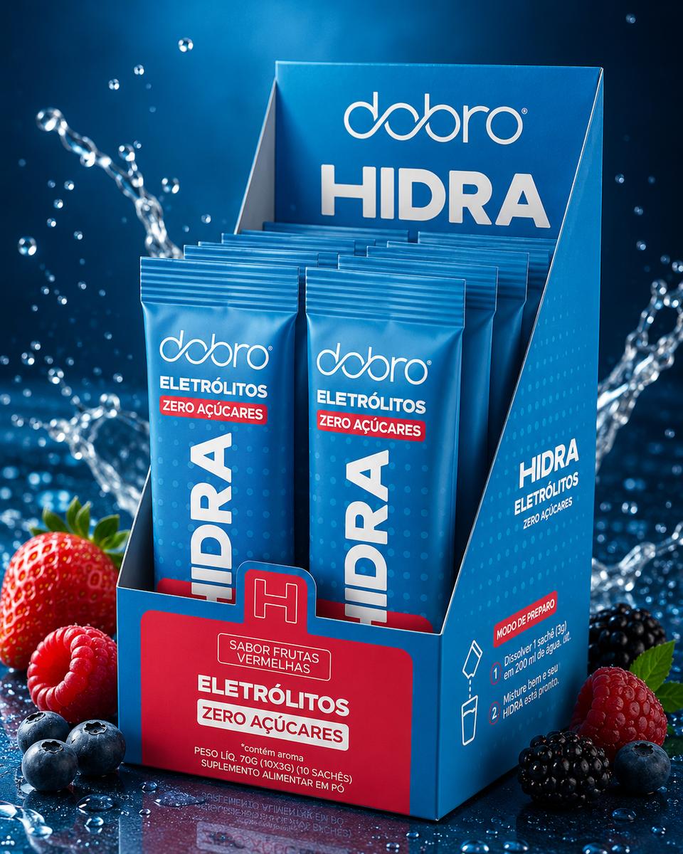 Hidra Eletrólitos Dobro Frutas Vermelhas 10x7g Frutas Vermelhas