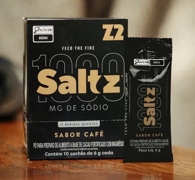 Saltz 1000 Eletrólitos Em Pó Z2 Caixa 10 Sachês Café Café