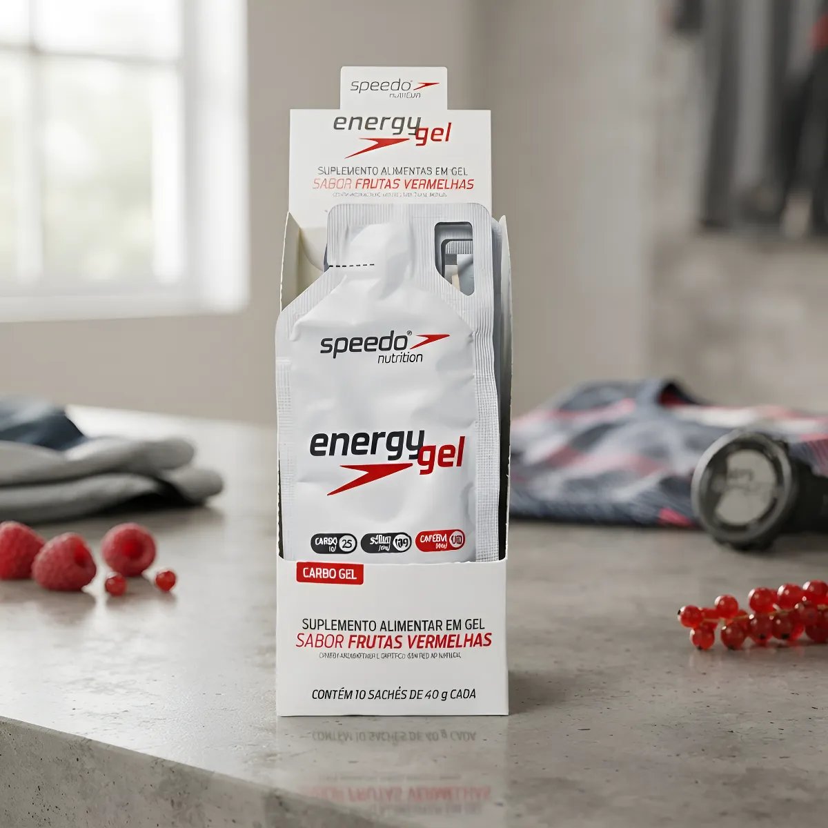 Energy Gel Z2 Speedo Frutas Vermelhas Box 10uni Frutas Vermelhas