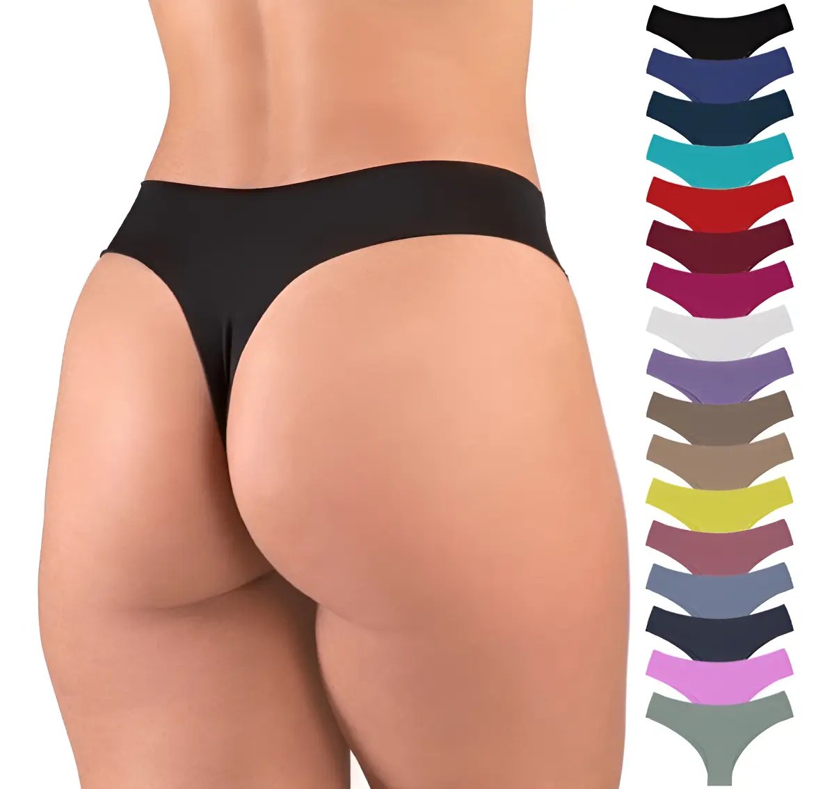 Kit 10 Calcinhas Fio Dental Tanga Sem Costura Atacado