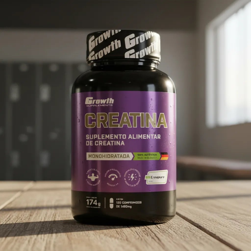 Creatina Creapure® 120 Comprimidos Growth Supplements Neutro