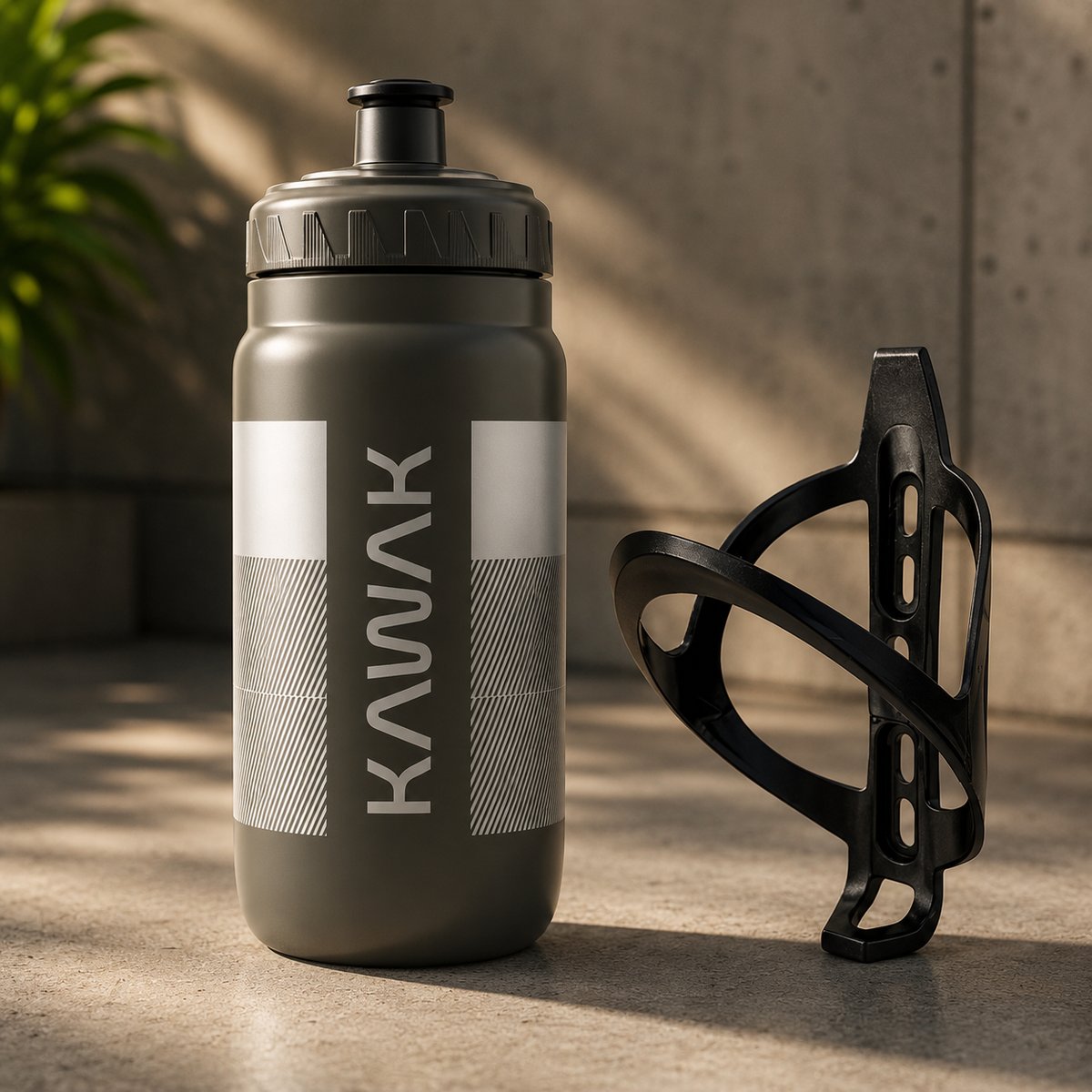 Kit Bike Garrafa Squeeze Caramanhola 560ml Com Suporte Top
