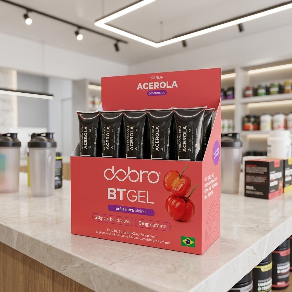 Bt Gel Sem Cafeína Sabor Acerola 10un De 30g Cada - Dobro