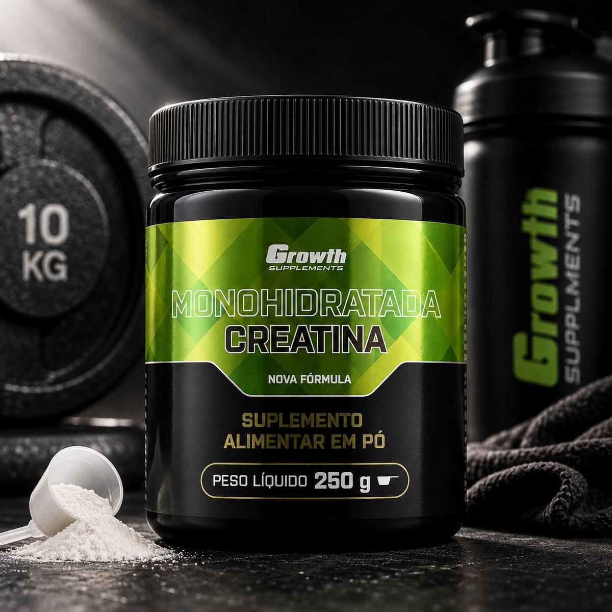 Creatina Monohidratada 250g Growth Supplements - Sem sabor em Pó
