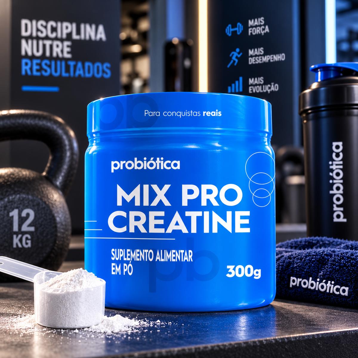 Suplemento Alimentar Em Pó Probiótica Mix Pro Creatine 300g