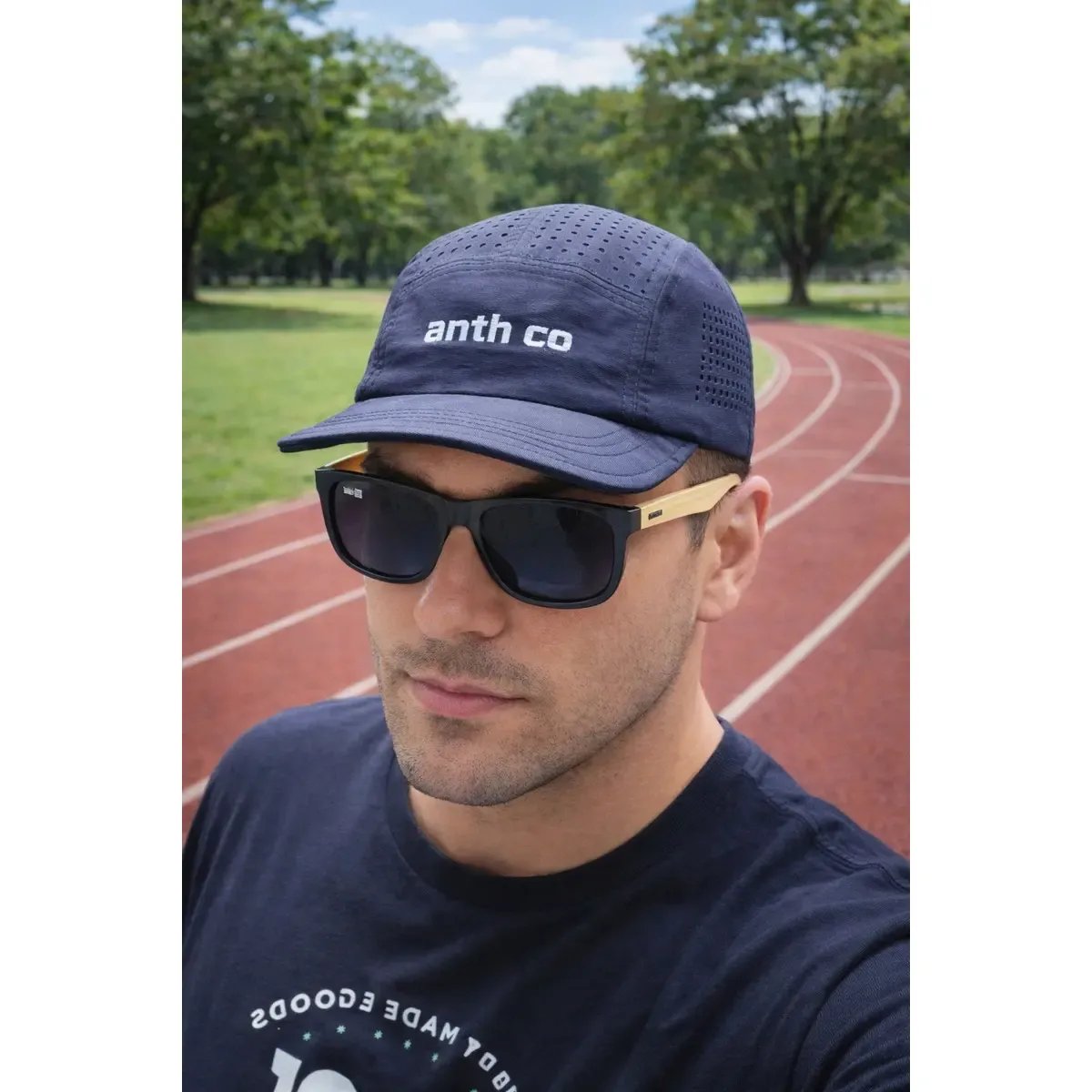 Boné Five Panel Esportivo Fresh Anth Co Respirável Unissex Preto Único