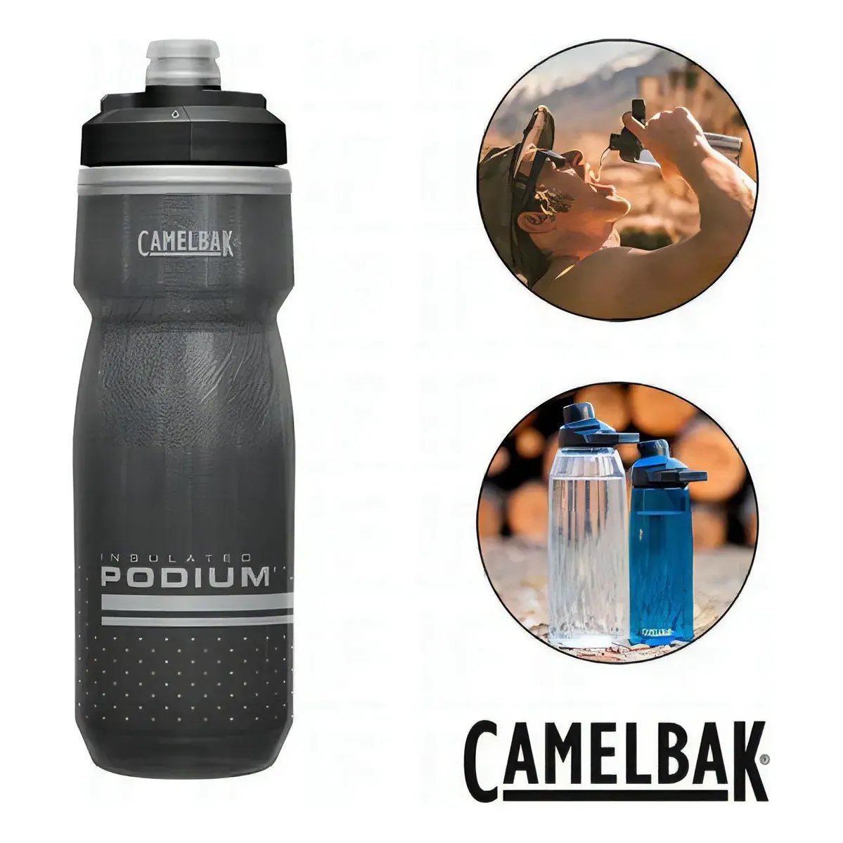 Garrafa Camelbak Podium Chill 710ml Preto