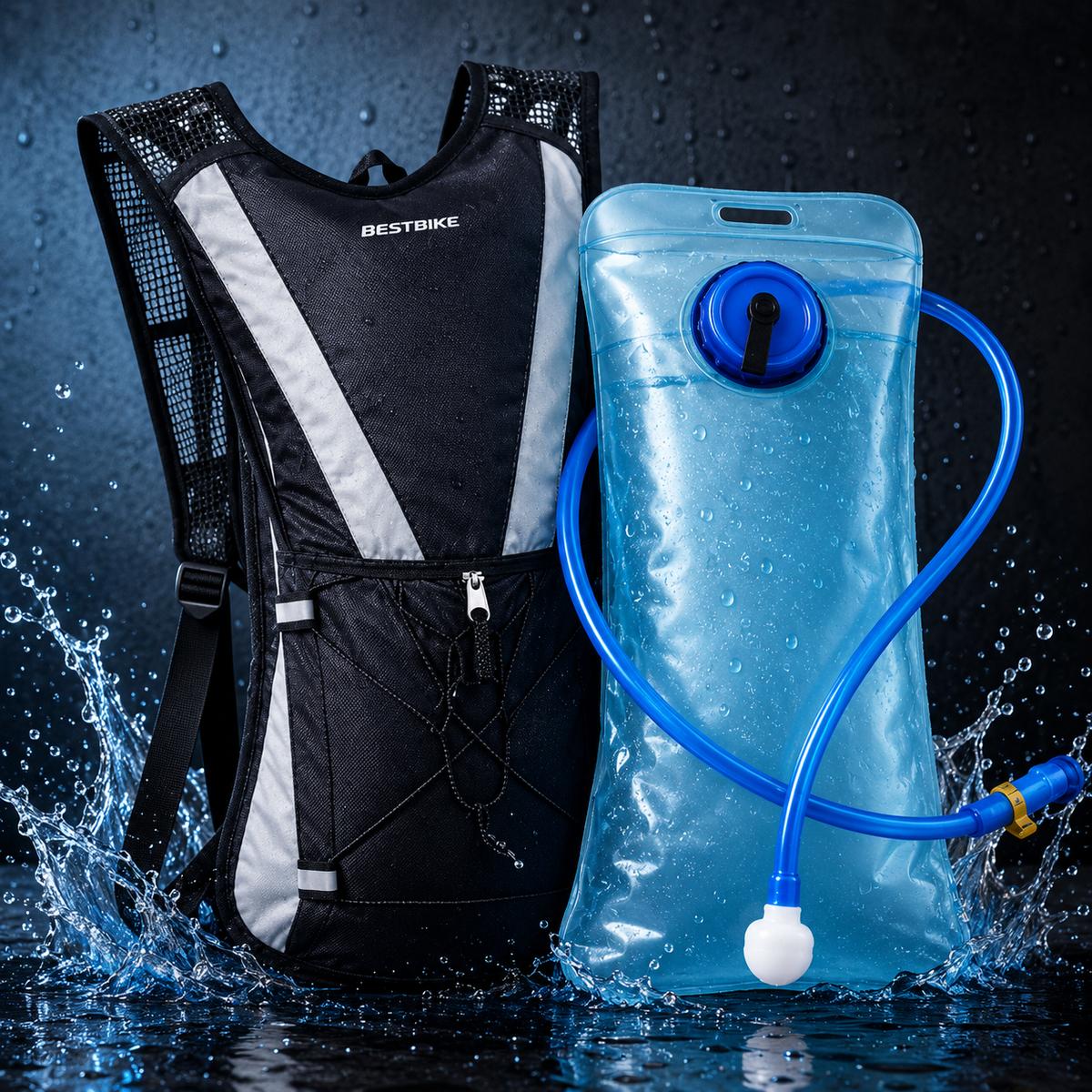 Mochila de Hidratação Bestbike 2 L, para Ciclismo e Corrida, Impermeável e Térmica