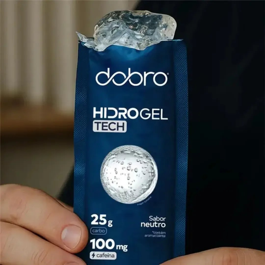 Hidrogel Tech Dobro Sabor Neutro 10 Sachês 40g - Com Cafeína