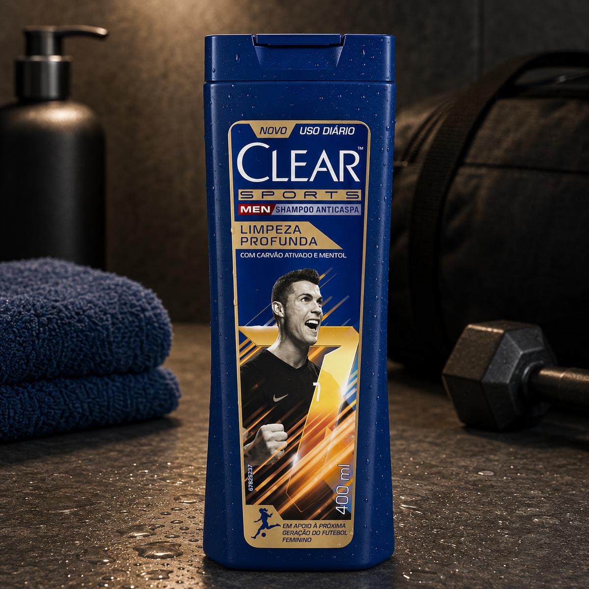 Clear Sports Men - Shampoo Anticaspa Limpeza Profunda 400Ml