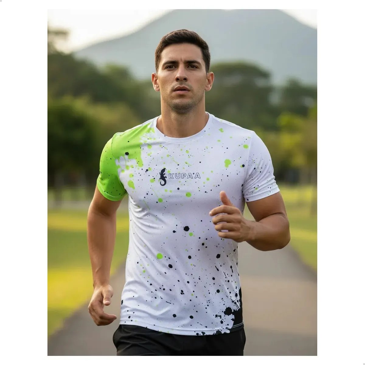 Camiseta Esportiva Kupaa Masculina Dry Fit Green Ink