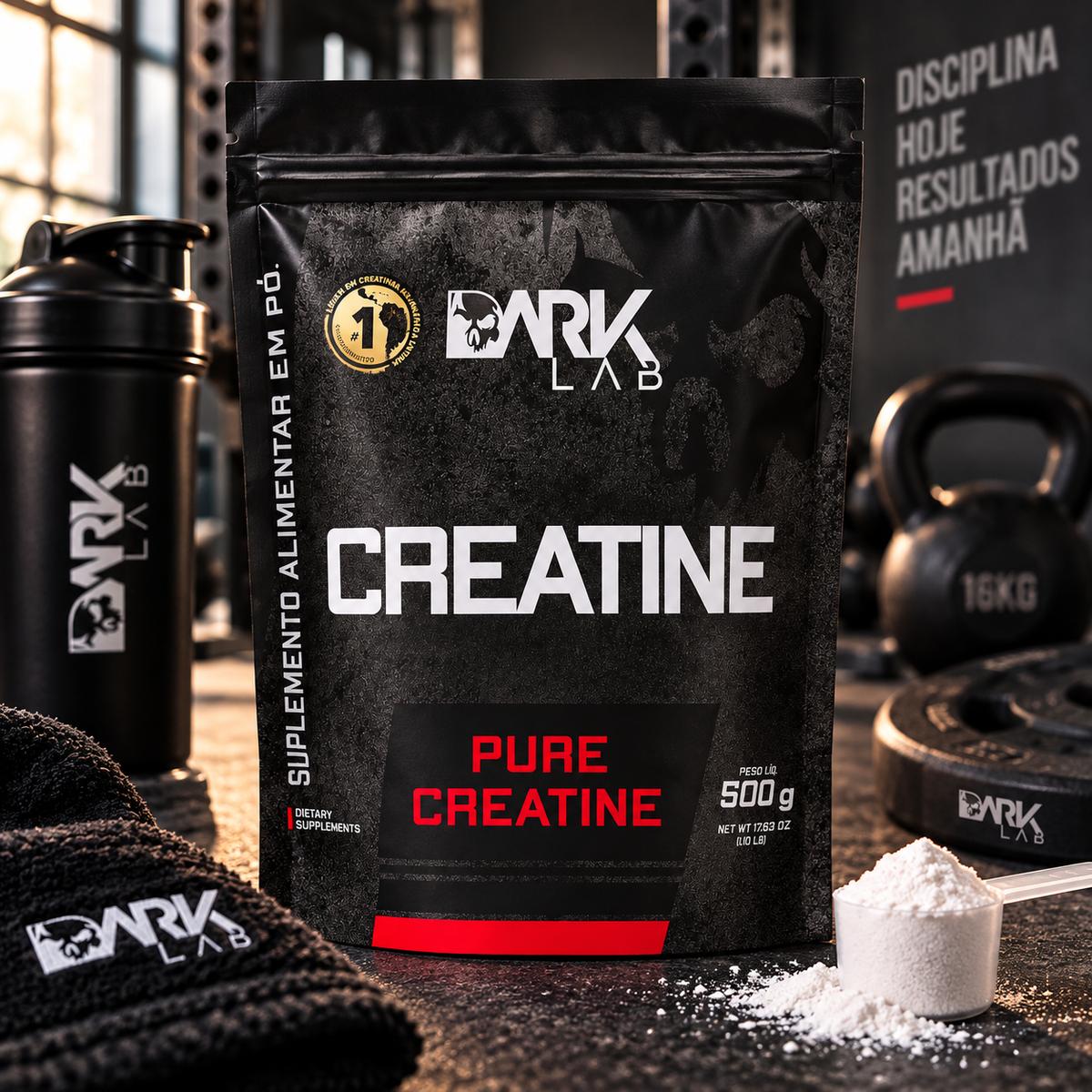 Creatina Dark Lab Premium Pure em pó Sem sabor x 500g