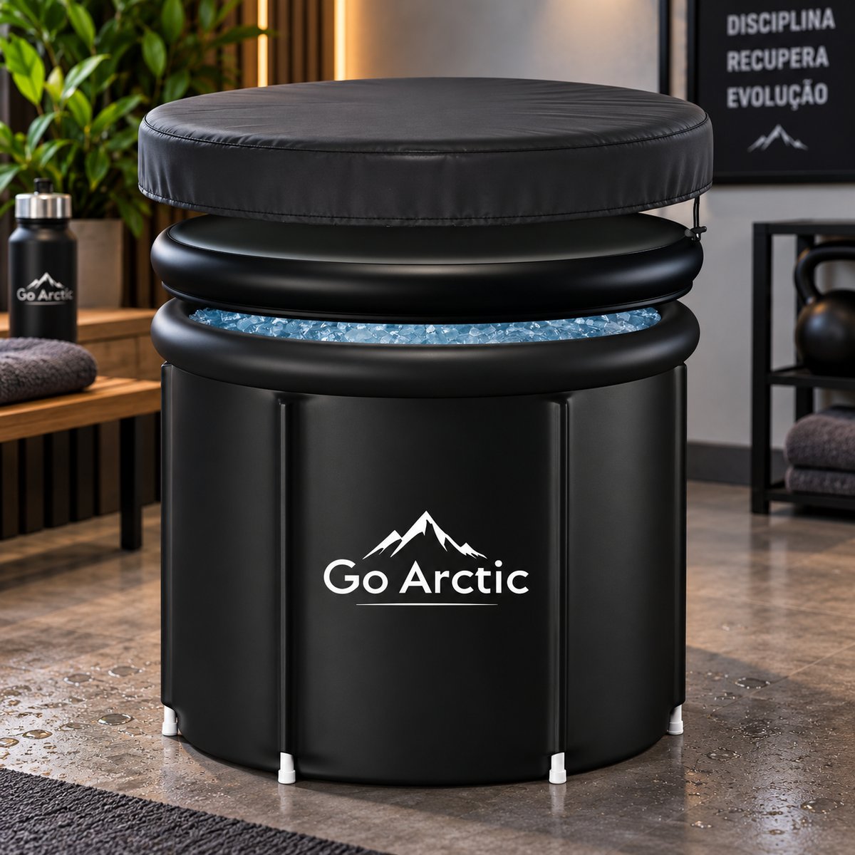Banheira De Gelo Recovery Atleta Pro Portátil 300l Goarctic Preto