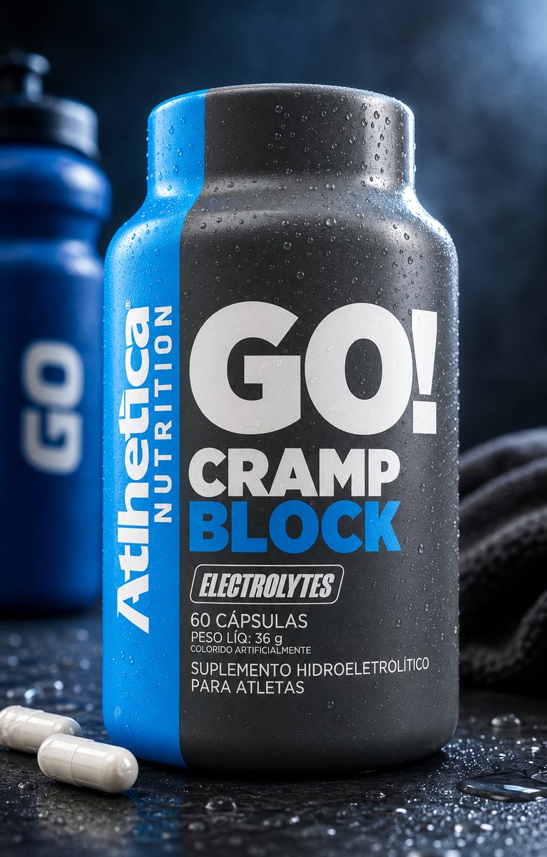 Atlhetica Nutrition - Go! Cramp Block 60 Capsulas - Sem sabor