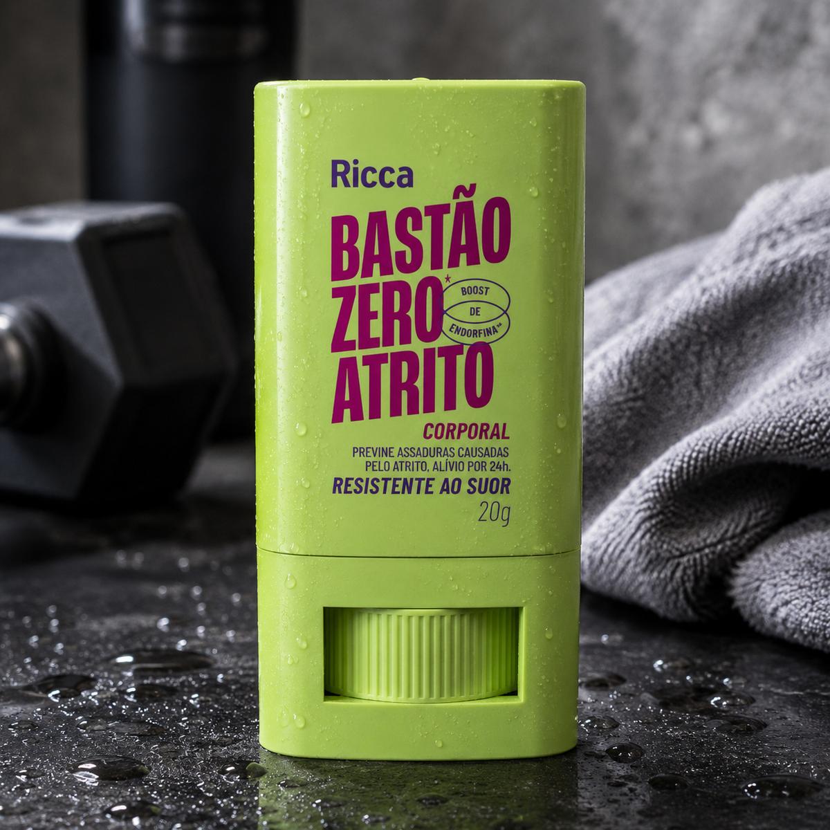 Bastão Ricca Zero Atrito Corporal 20g