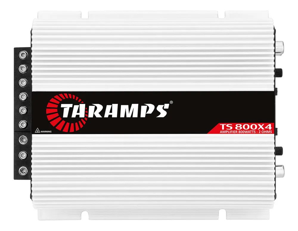 Amplificador Taramps TS 800x4 800W 4 Canais para Som Automotivo