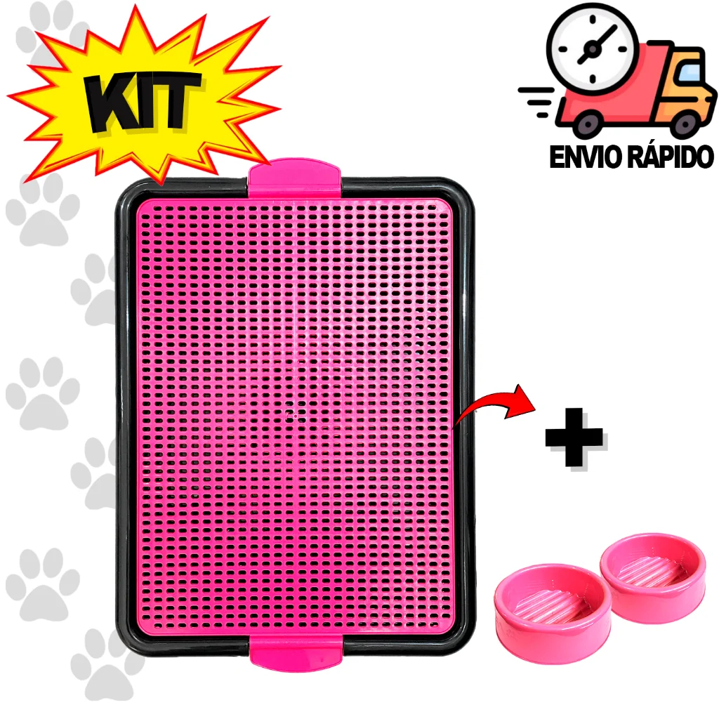 Tapete Higiênico Cachorro Banheiro Higiênico Sanitário Cachorro Comedouro e Bebedouro Cachorro