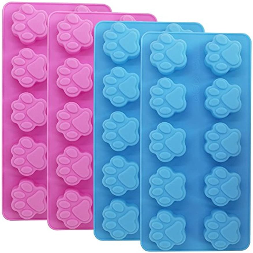 Molde De Silicone Para Pata Impressão , Reutilizável Cachorro Gato Gelo Assar Chocolate