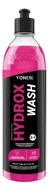 Hydrox Wash Shampoo com Cera Automotivo 500ml Vonixx Proteção 4 Meses