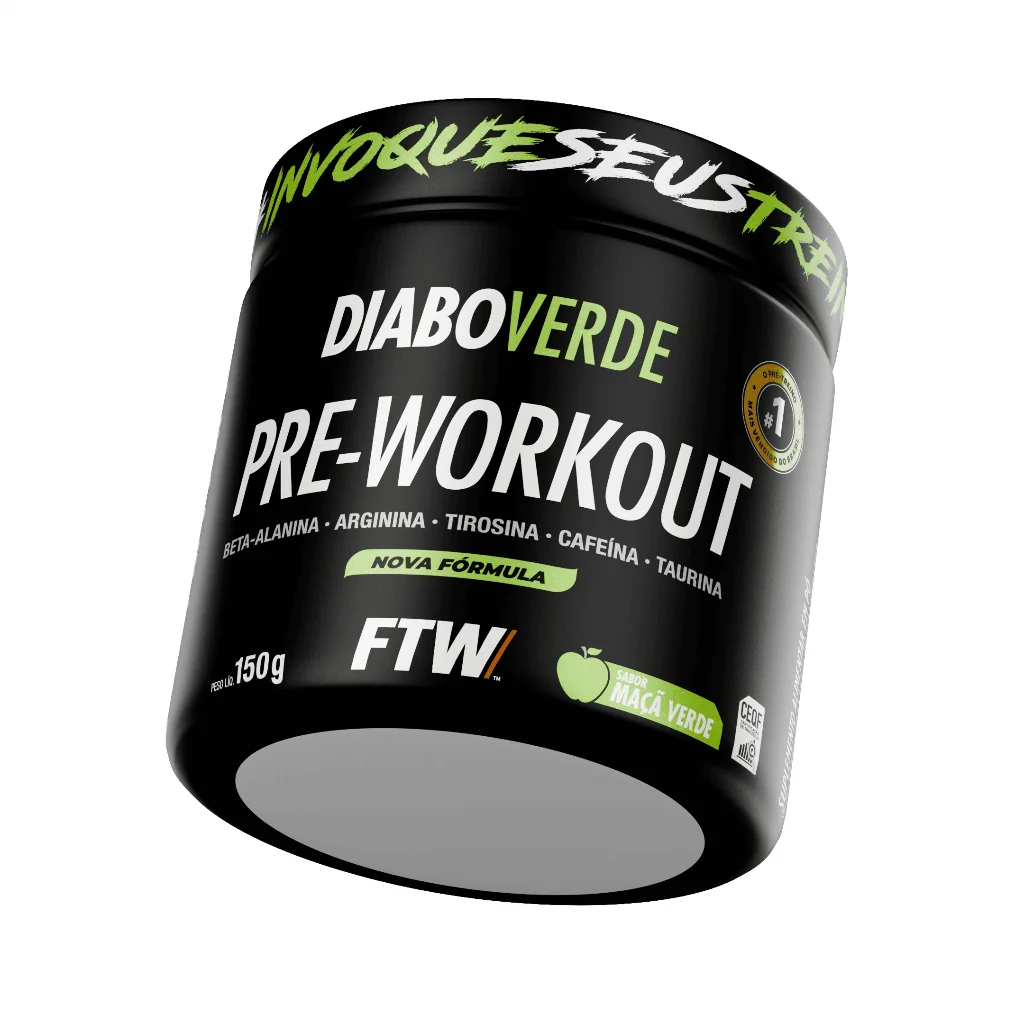 Pré Treino Diabo Verde Pre-Workout 150g - FTW