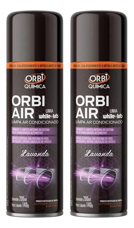Kit C/ 2 Limpa Ar Condicionado Carro Higienizador Ar Spray
