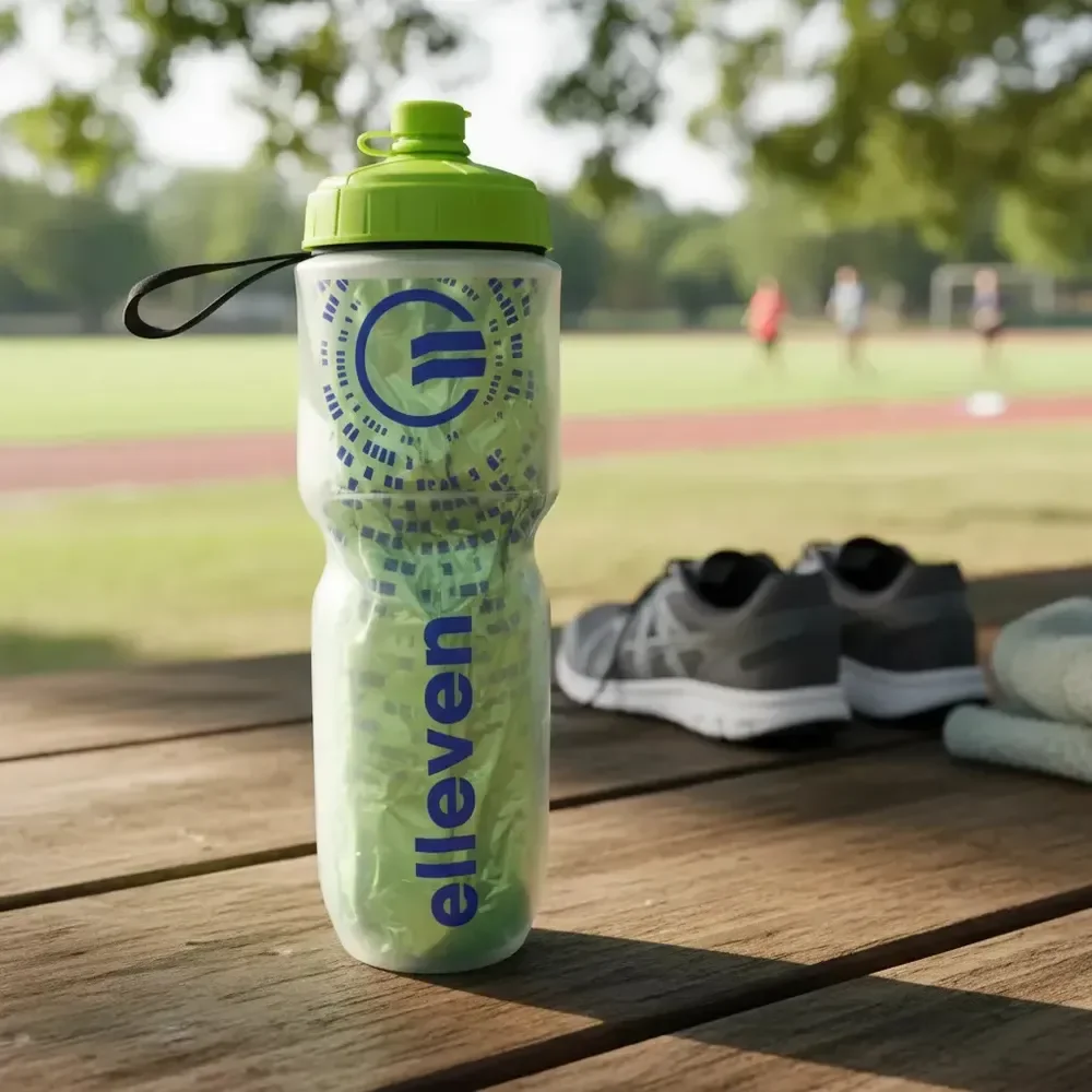 Garrafa Caramanhola Isotérmica Bike Elleven 710ml Verde